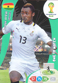 Jordan Ayew Ghana Panini 2014 World Cup One to Watch #177